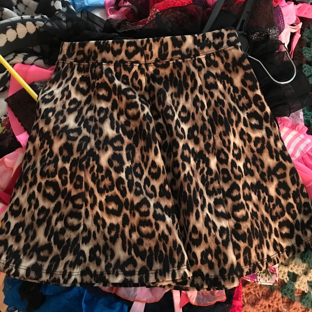 Forever21 Cheetah Skater Skirt